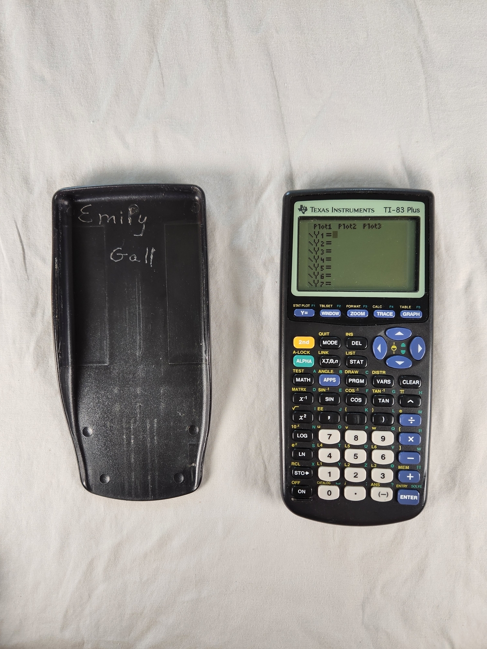 Texas Instruments TI-83 Plus Graphing Calculator Programmable LCD w/ Slide Cover